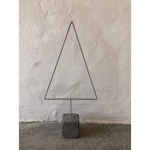 Varmgalvaniseret juletr� i sten 90 cm 