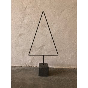 R� jern juletr� i sten 90 cm