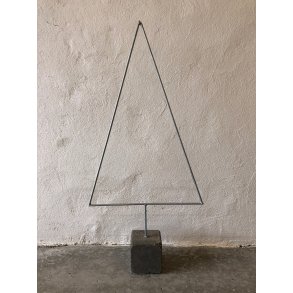 Varmgalvaniseret juletr� i sten 110 cm
